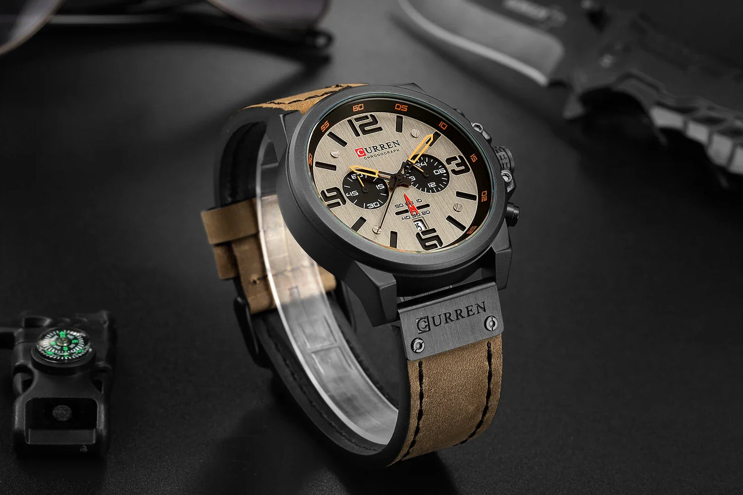 Curren 8314 Men Watch Leather