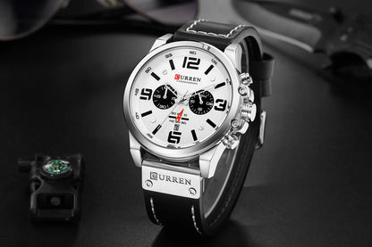 Curren 8314 Men Watch Leather